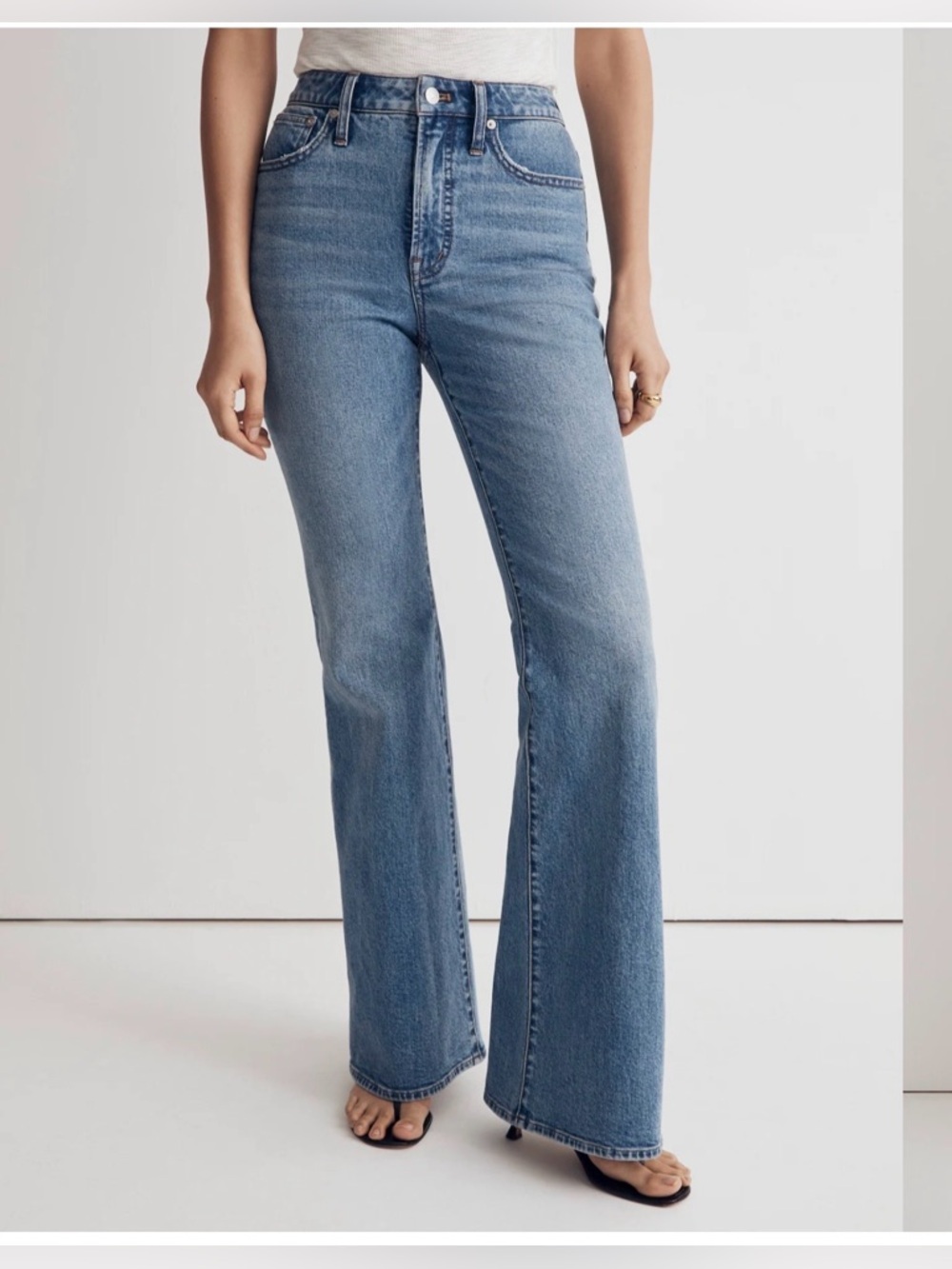 Madewell The Perfect Vintage Flare Jeans Light Blue High-Rise 25